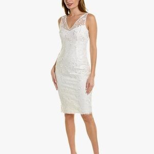 Adrianna Papell Ivory Floral Lace Chemise